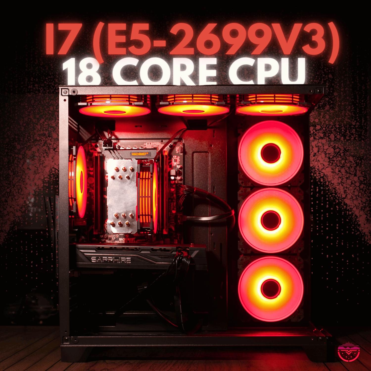 I7 RTX Gaming PC Desktop || NVIDIA RTX 4060 || I7 (E5-2699V3) 18 Cores || 4TB Storage (1TB SSD + 3TB HHD) || 32GB RAM - The Horizon Pcs