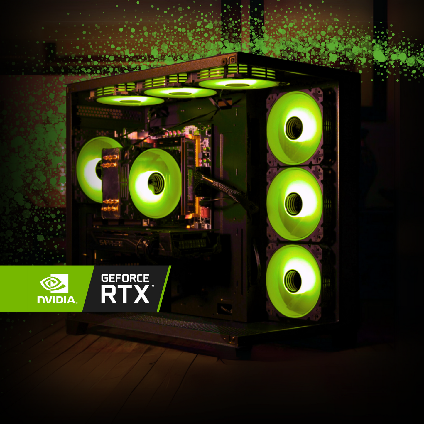 I7 RTX Gaming PC Desktop || NVIDIA RTX 4060 || I7 (E5-2699V3) 18 Cores || 4TB Storage (1TB SSD + 3TB HHD) || 32GB RAM - The Horizon Pcs